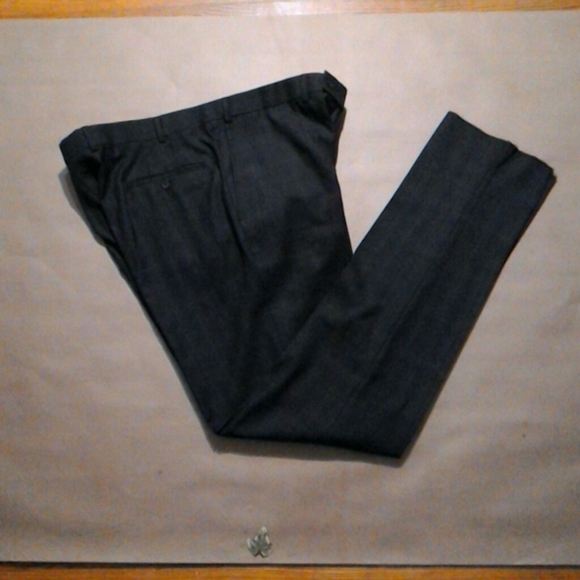 JACK VICTOR Charcoal Plaid Trousers Essence ct - Picture 2 of 4